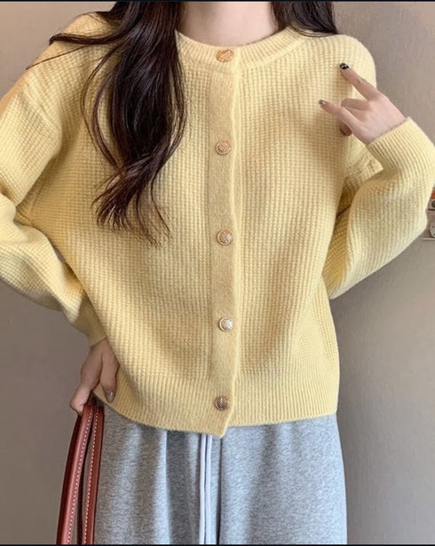 Women Casual Button Down Cardigan